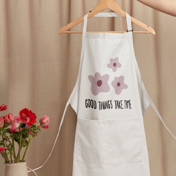 Apron For Her  Mum's Perfect Gift - baking gift - kitchen gift - cooking gift - gift for her - gift for mum - Mother's day Pottery Pink