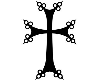 Armenian Orthodox Cross Svg, Armenian Orthodox Cross Symbol, Armenian Orthodox Cross Clipart, Armenian Cross Design Svg, Png, Jpg