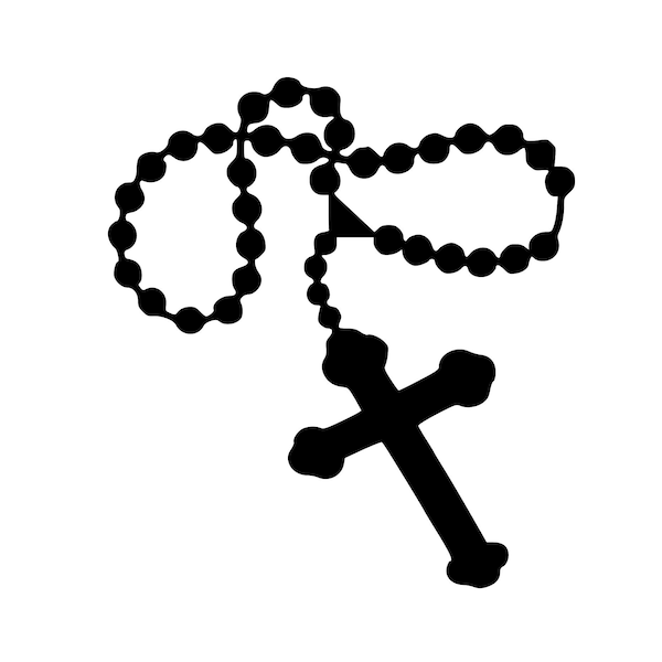 Rosary Svg, Christian Cross Svg, Pray Symbol Svg, Christian Symbol Svg, Jpg, Png