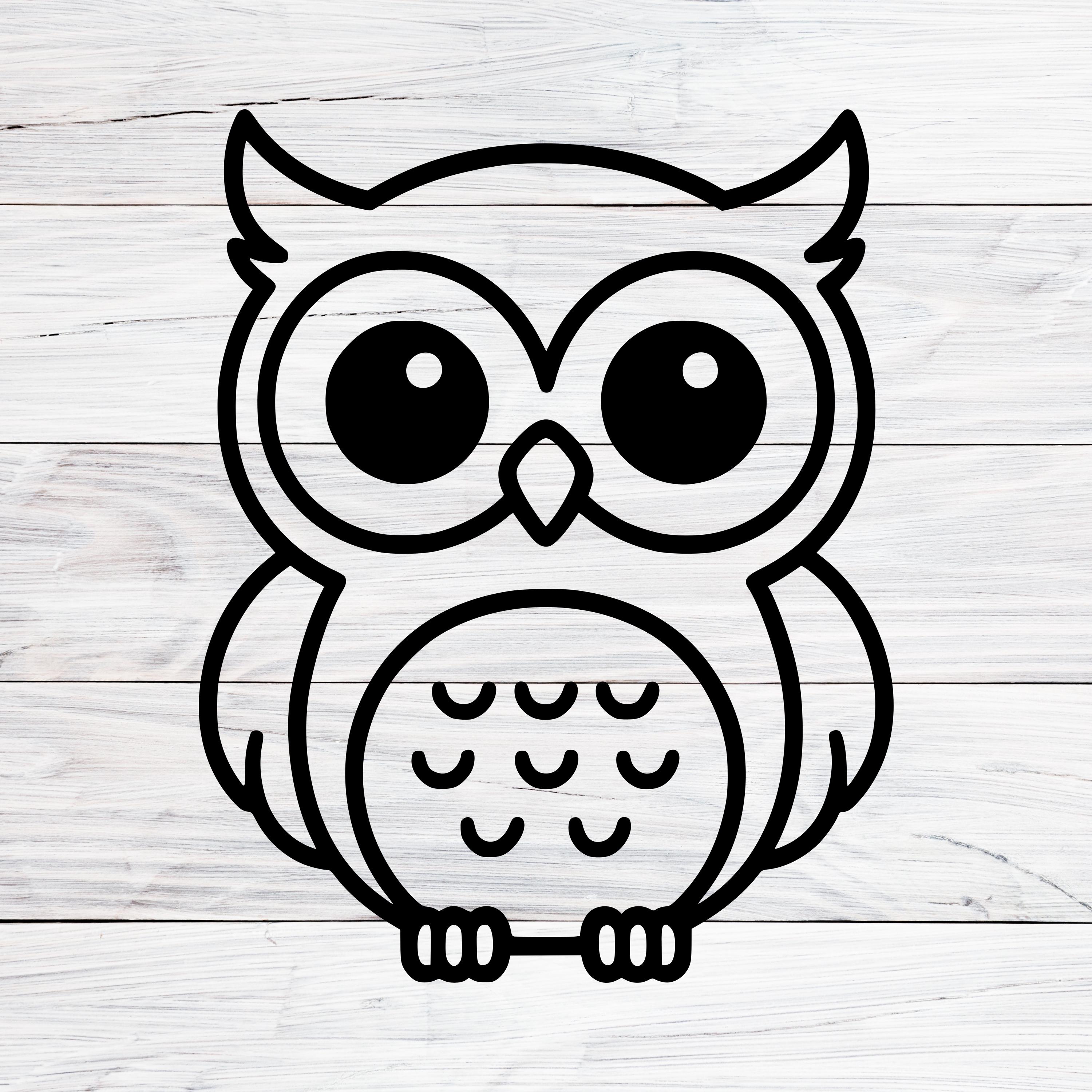 Owl Svg, Cute Owl Svg, Animal Svg, Owl Png, Owl Clipart, Woodland Animal Svg, Owl Svg Files for Cric