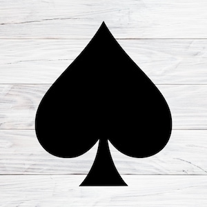Simbolo di picche in formato SVG, Simbolo dell'asso di picche in formato SVG, Picche in formato SVG, Carte da gioco in formato SVG, PNG, Jpg