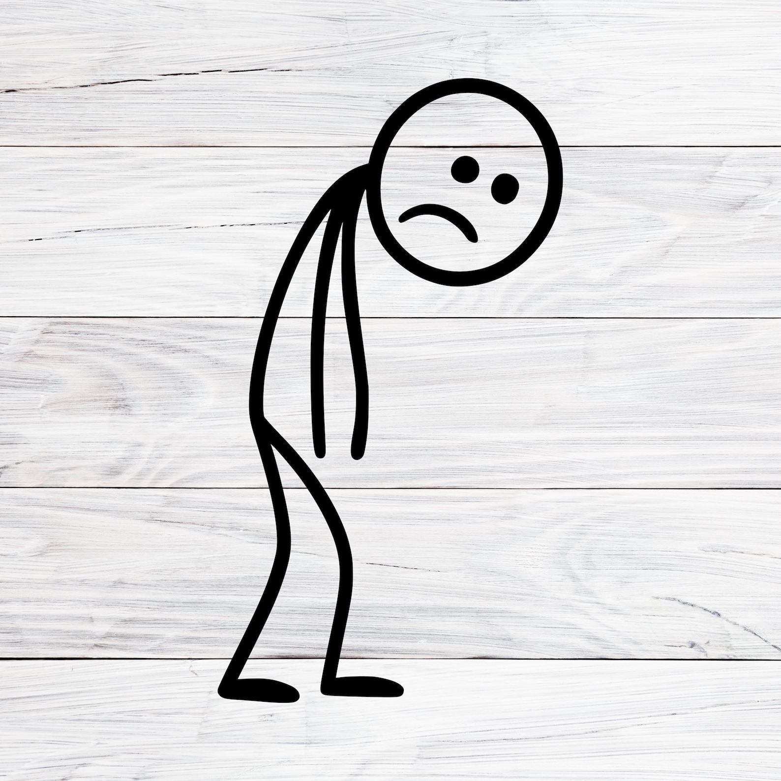 Stickman Svg, Sad Stick Figure PNG, SVG, JPG Funny Sarcastic Design ...