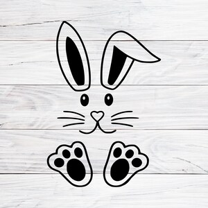 Bunny SVG, Digital Download, Svg, Png, Jpg, Easter Bunny Clipart, Easter Day, Rabbit Ears, Bunny Ears, Paws, Feet