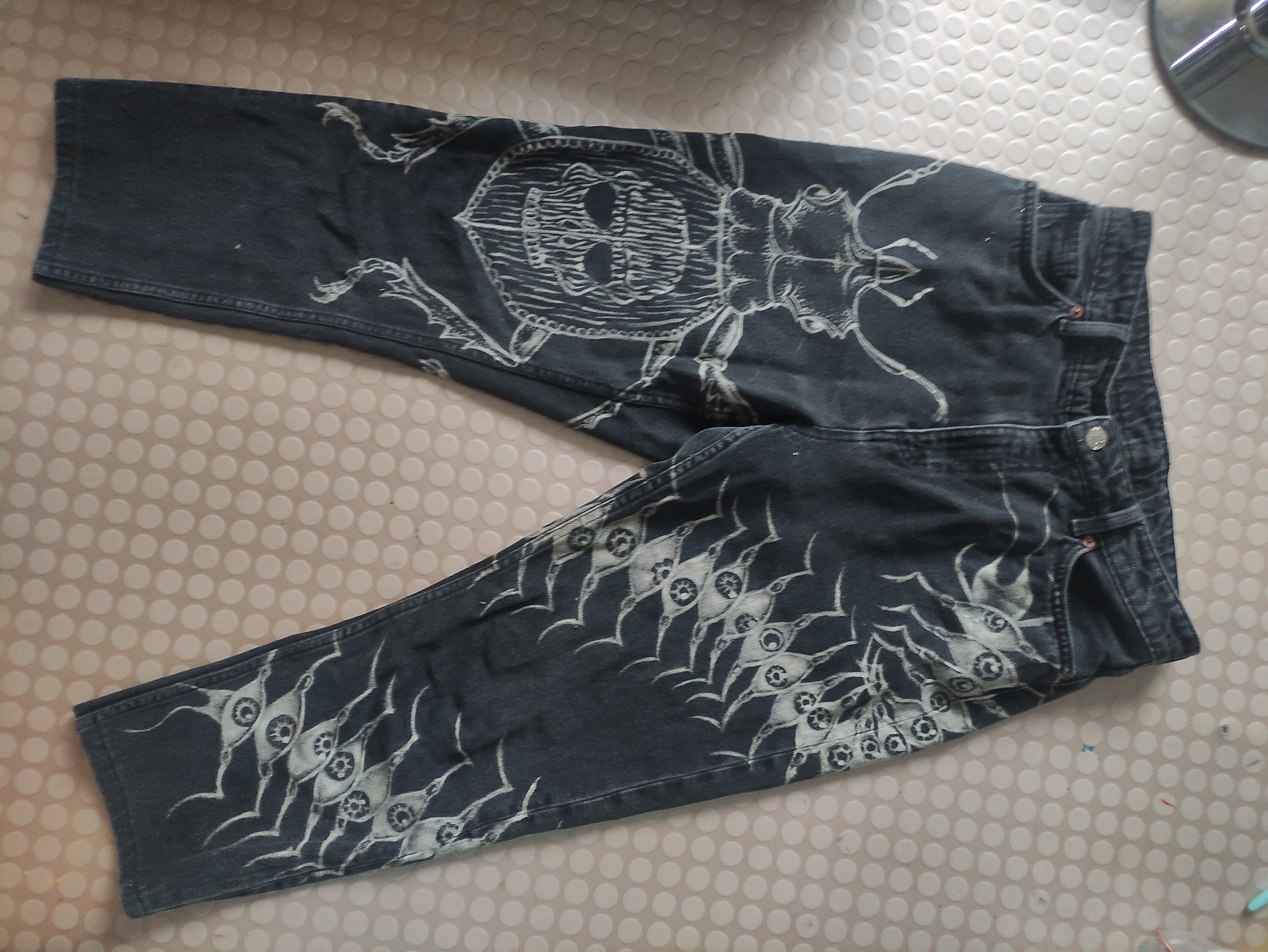 Bleached Jeans - Etsy Bleached Jeans - Etsy