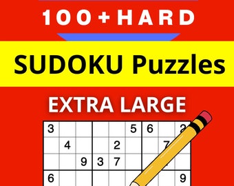 100 Sudoku difficili in caratteri grandi per anziani, adulti e bambini. Pagine stampabili.