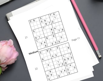 100 Medium Sudoku Puzzles - Large Print For All Ages (PDF)