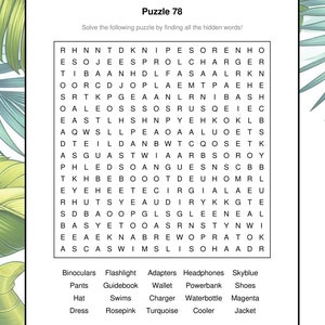 Summer Word Search Puzzles Printable, 2000 Words For Adults, For Seniors, For Kids | 100 Themes puzzle Digital Product