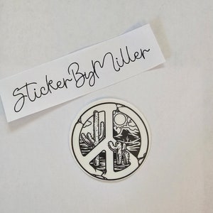 Sticker paix du désert