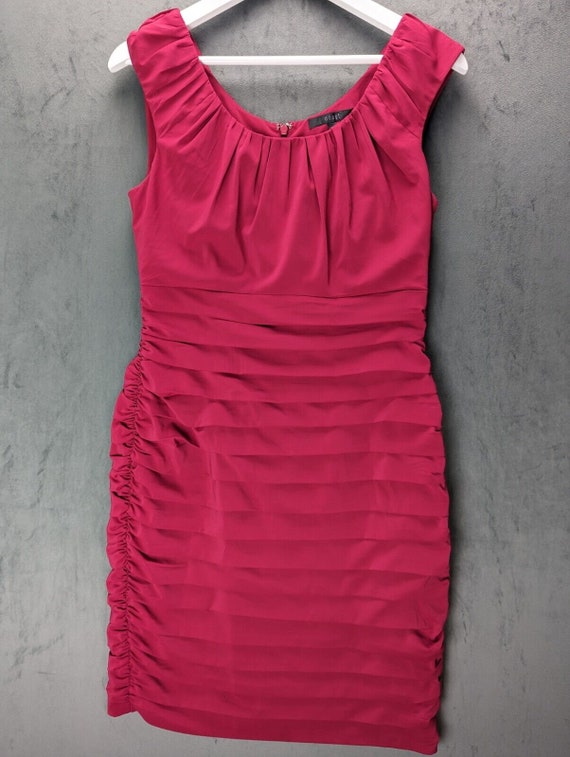 Vintage Coast Dress Size 12 Pink Nikita ruched Des