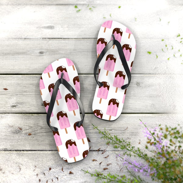 Flip Flops, tongs, funny sandals, popsicle sprinkles chilly toes  - Folklore