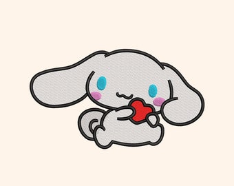 Cinna with Heart Embroidery Design: 5 Sizes (Digital Download)