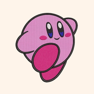 Kirby Digital Embroidery Machine Files. Kirby - 5 sizes. Instant Download