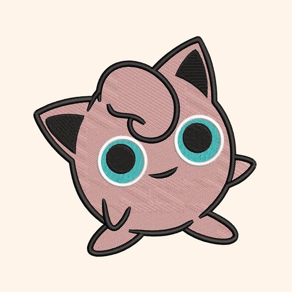 Pokemon Jigglypuff Digital Embroidery Machine Files. Pokemon Jigglypuff. 5 sizes. Instant Download