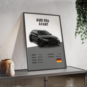 Audi RS6 Avant - Digitales Poster