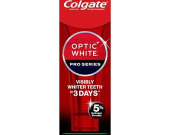 2 tubos de 5% de fórmula estadounidense Vividly Fresh Colgate Optic White Pro Series, la mejor pasta de dientes para blanquear los dientes