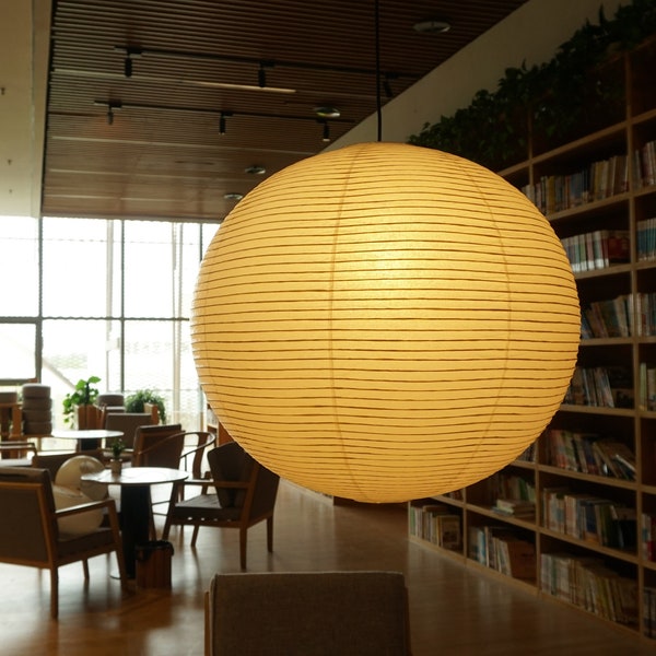 Bamboo Silk Japanese Paper Pendant  ,Round Minimalist Lamp,Handmade Light Fixture ,Hanging Ceiling Light Shade , Small Size Lantern,Gift