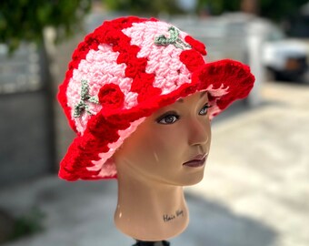 cherry bucket hat