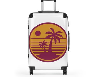 Travel themed Suitcase in Large, Medium and Small