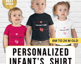 Chemise bébé personnalisée de 6 mois à 24 mois, cadeau personnalisé fête des mères, cadeau personnalisé fête des mères, nouvelle maman post-partum