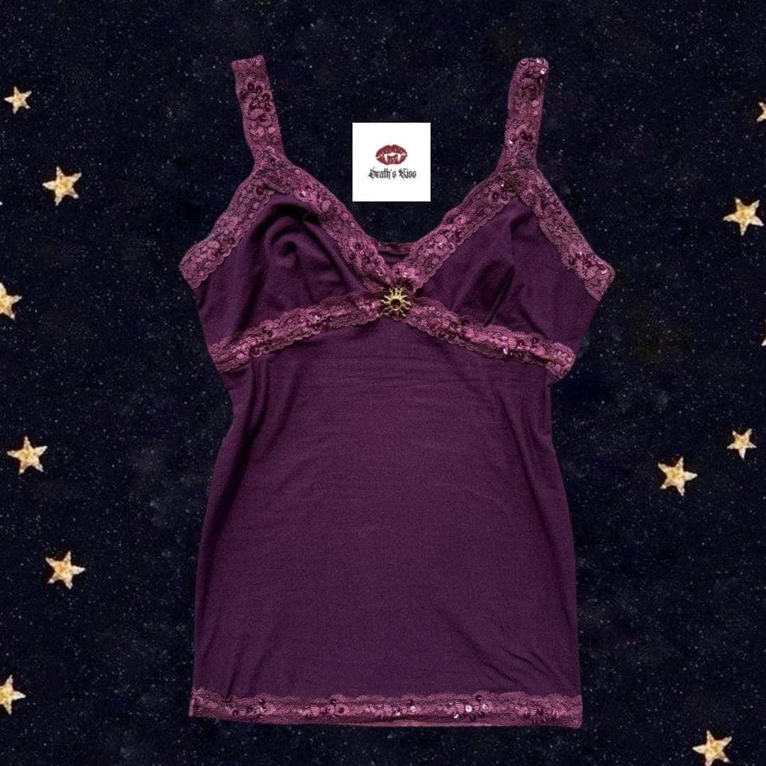 Whimsigoth Camisole Top-summer Whimsical Fashion-handmade Women's