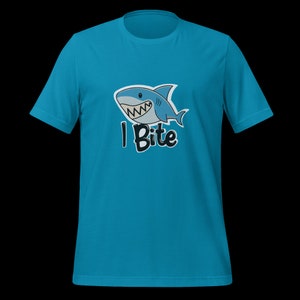 I Bite Shark Unisex t-shirt XS - 5XL Beach Humor Summer Love