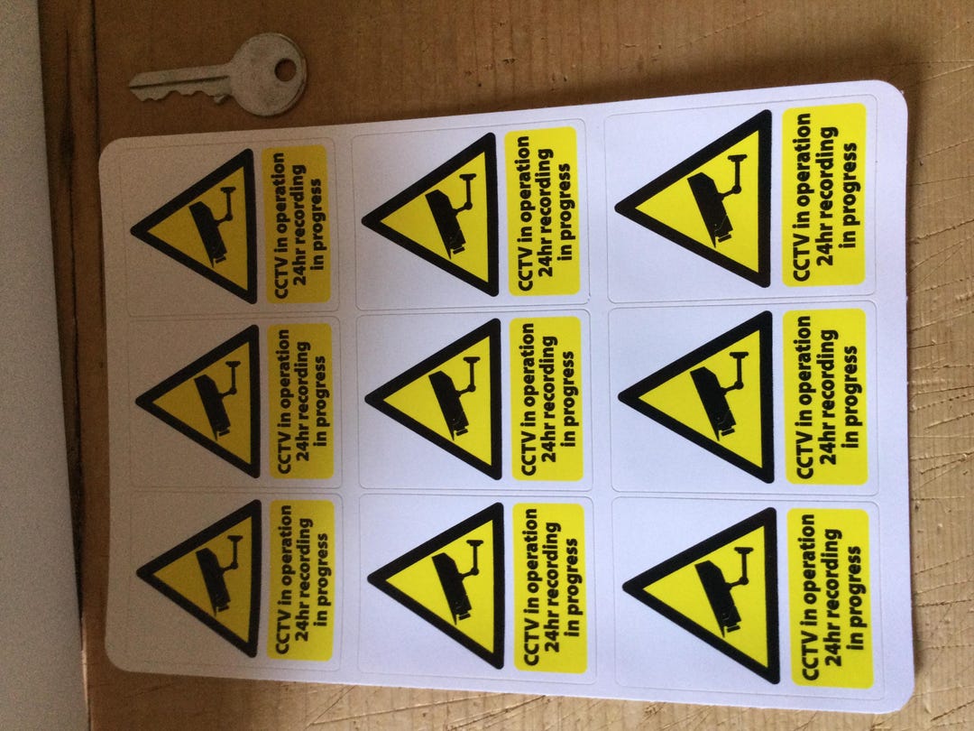 Sticker, Warning Cctv, Recording, Home, Car, Man Cave, Offices ...