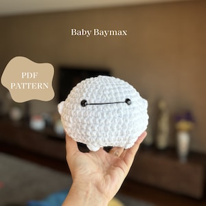 PDF crochet baby baymax | cute and soft plushie, pdf only