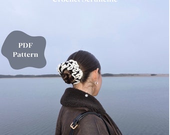 Modello per scrunchie all'uncinetto / Adatto ai principianti (modello PDF)