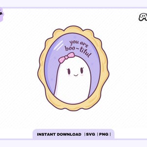 You Are Bootiful Cute Ghost SVG PNG, Trendy Popular Cute Creative Halloween Spooky Design For T-Shirts, Tote Bag, Commercial Use Cut File