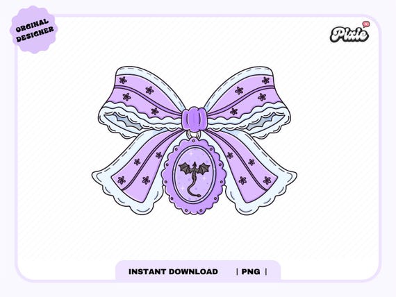 Fantasy Book Lover Bow PNG, Cute Trendy Aesthetic Bookish Fantasy Fourth Wing Book Dragon png design for stickers, Bookmarks, Commercial Use