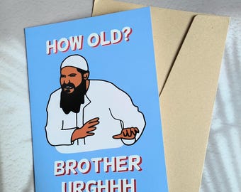 Funny Birthday Card | Brother Urghh Meme Card
