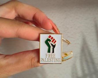 Free Palestine Flag Enamel Pin Badge | BUY 2 GET 1 FREE