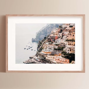 Fine Art Beach Photography Print Positano Italy Photo Coastal Home Decor Art Amalfi Coast Photography Mediterranean Beach Landscape Print