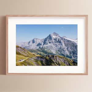 Fine Art Strand Fotografie Druck Schweiz Bergblick Grindlewald Foto Zug Wohnkultur Kunst Fotografie Europa Kunstdruck