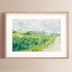 Bellas Artes Campos de Trigo Vincent Van Gogh Impresión Enmarcada Arte de la Pared Pintura de Retrato Decoración Clásica del Hogar Fotografía Pintura de Pajares