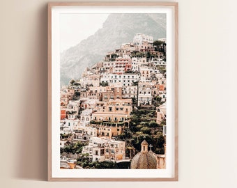 Fine Art Beach Photography Print Positano Italy Photo Coastal Home Decor Art Amalfi Coast Photography Mediterranean Beach Vertical Art Print