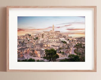 Fine Art Matera Italy Photography Print Puglia Italy Photo Coastal Home Decor Art Old City Architecture Photography Italiian Art Print