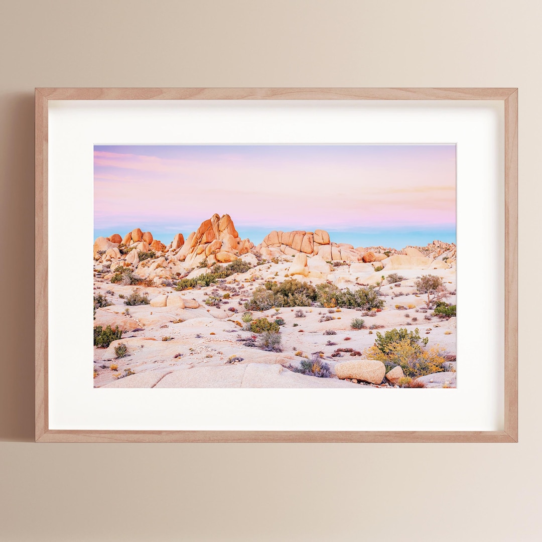 Fine Art Joshua Tree Desert Sunset Print - California National Park ...