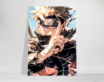 Naruto - Naruto Uzumaki - Wall Art - Metal Print - Metal Art - Poster - Anime