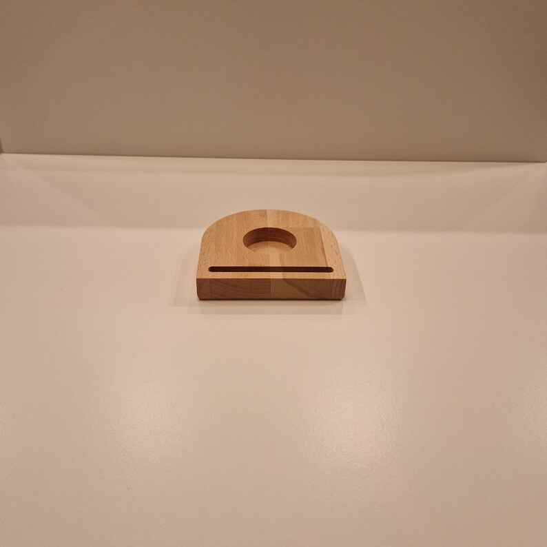 Wooden base for slide-in U-shaped narrow groove image 3