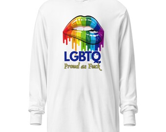 Pride fashion unisex hooded | Gay long-sleeve tee | Personalized