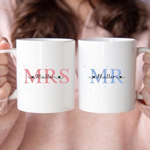 Mug Mr. & Mrs. personalizable with name, wedding gift, wedding anniversary gift, JGA gift mug, wedding mug
