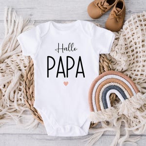 Hello Dad baby bodysuit to announce pregnancy, you are going to be a dad, gift for the expectant father for the birth, baby gift, dad to be