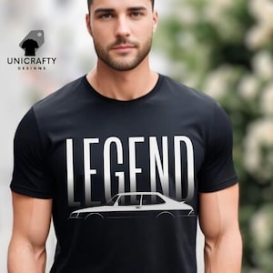 Inspired by the Classic Saab 900 T shirt | Vintage Car Lover Short Sleeve | Retro Race Car Apparel Gift for Dad, Husband or Boyfriend.