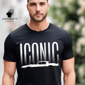 Inspired by the Pontiac Firebird & Pontiac GTO Classic Muscle Car Tshirt  | Vintage Car Lover Short Sleeve | Retro Race Car Apparel Gift.
