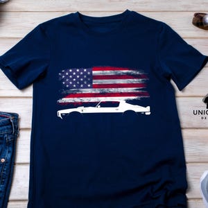 Inspired by the Pontiac Firebird & Pontiac GTO Classic Muscle Car Tshirt  | Vintage Car Lover Short Sleeve | Retro Race Car Apparel Gift.