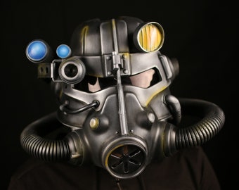 custom fallout t-51 armor helmet, fallout new vegas, fallout props cosplay