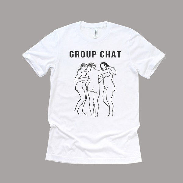 The Three Graces, Rubens Painting, Group Chat, Art History tshirt, Gift for Artist, Gift for Art Lover, Aesthetic shirt, Baroque, Flemish