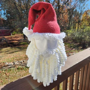 Holiday Hat with Beard Facemask