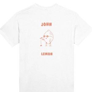 Monoglee T-Shirt John Lemon, Retro Cartoon T Shirt, Meme T Shirt, Fruit T-Shirt, Unisex image 1